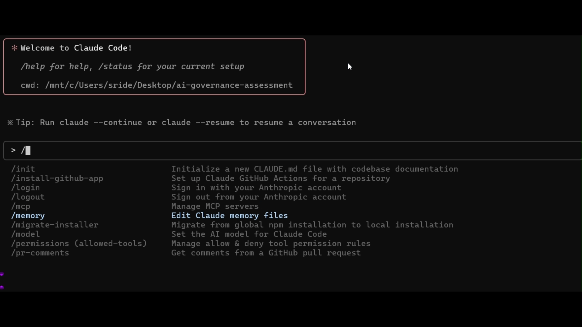 Claude Code CLI interface