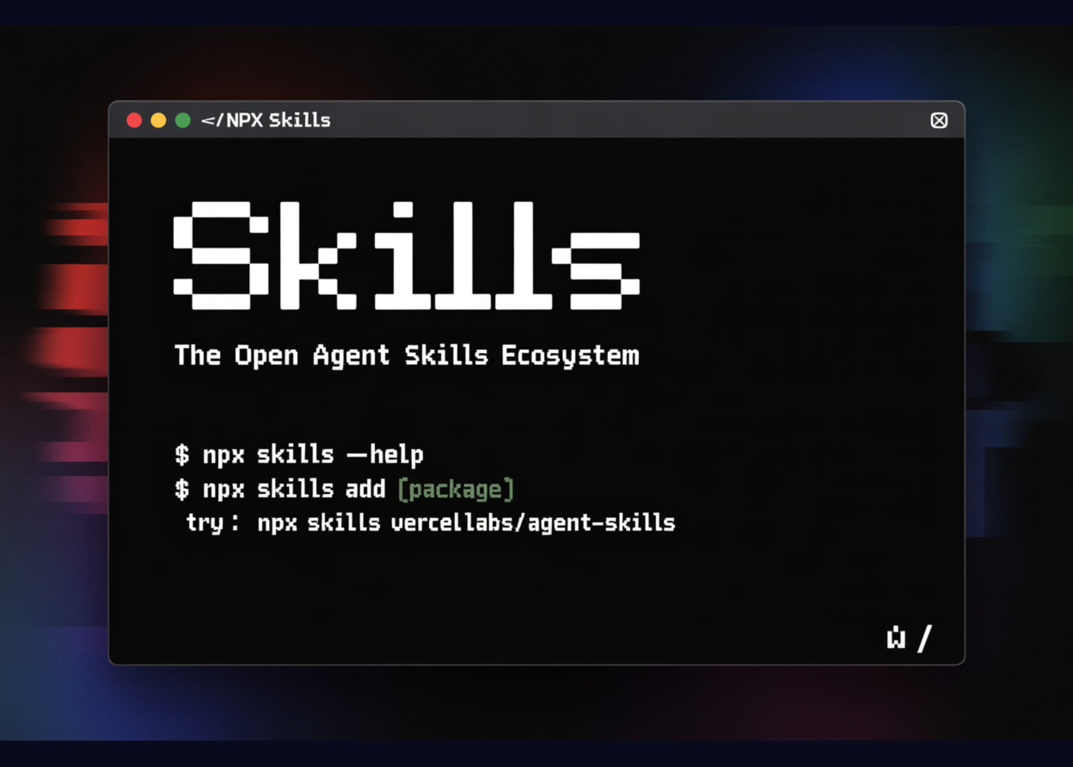 Agent Skills starter visual
